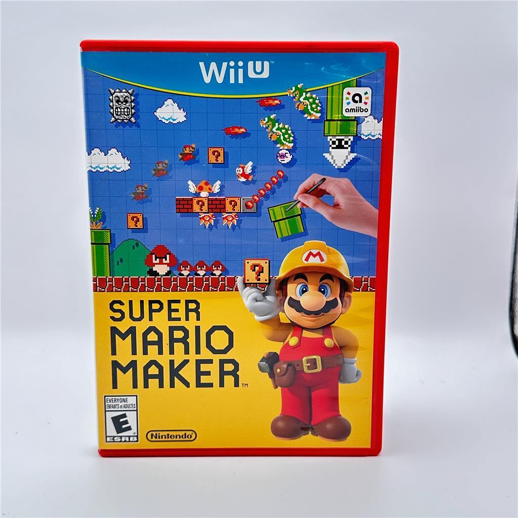 Super Mario Maker - Nintendo Wii U - Box, Case, Game