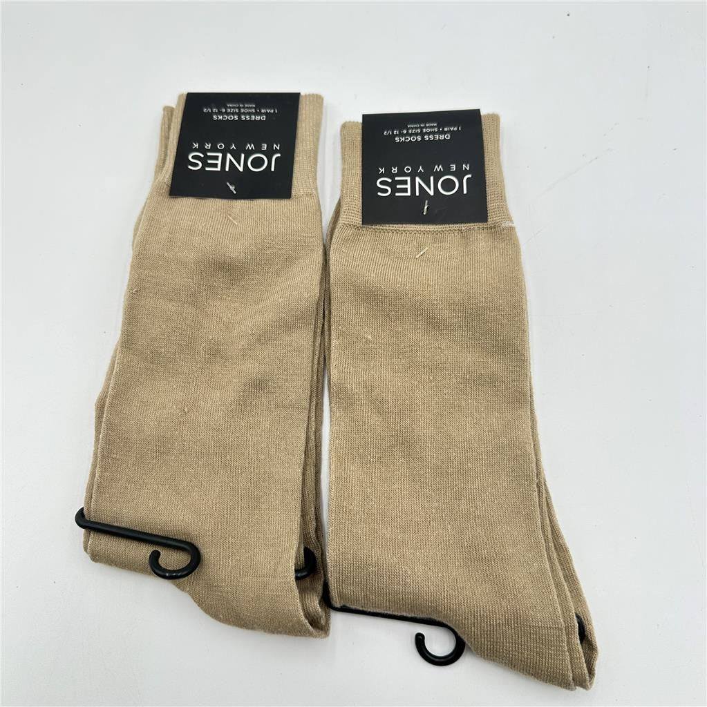Lot of 2 Jones New York Dress Socks Size 6 to 12.5 Beige