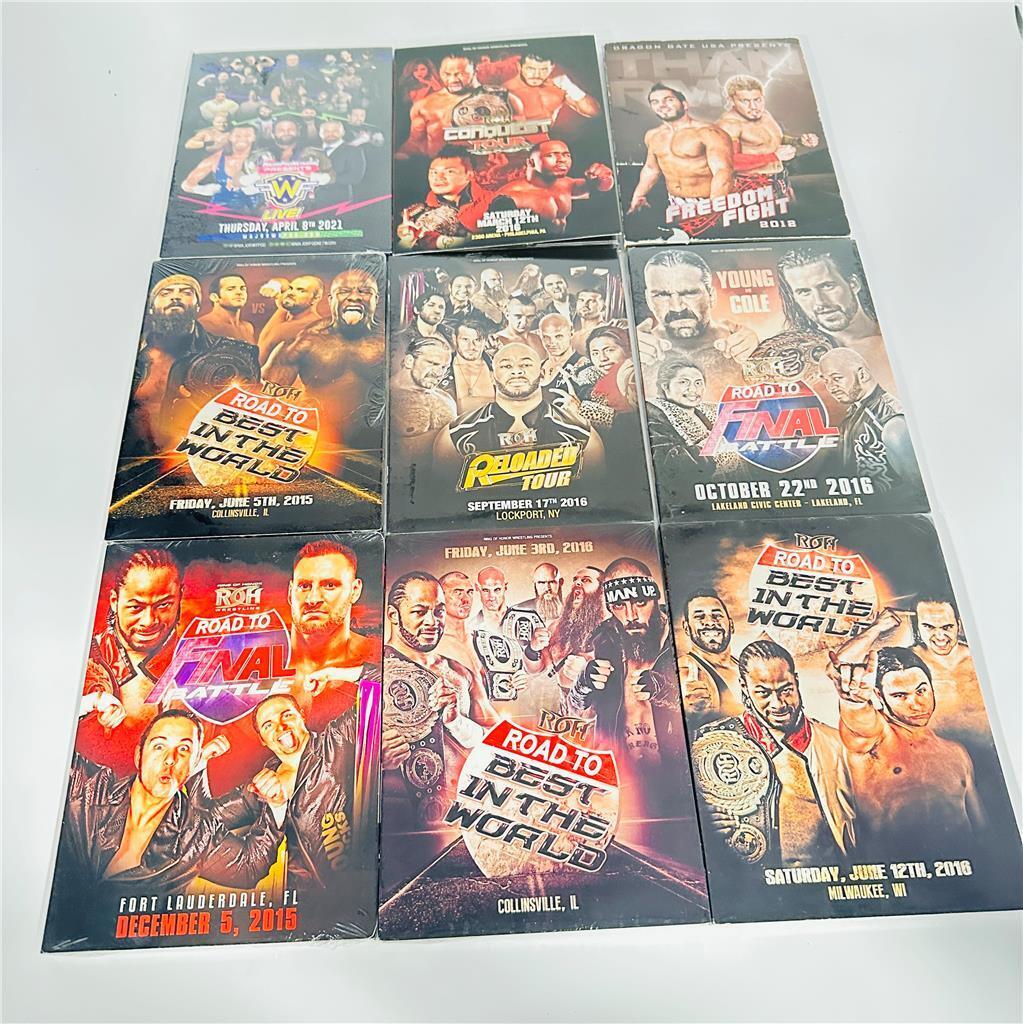 Lot of 14 ROH Wrestling DVDS