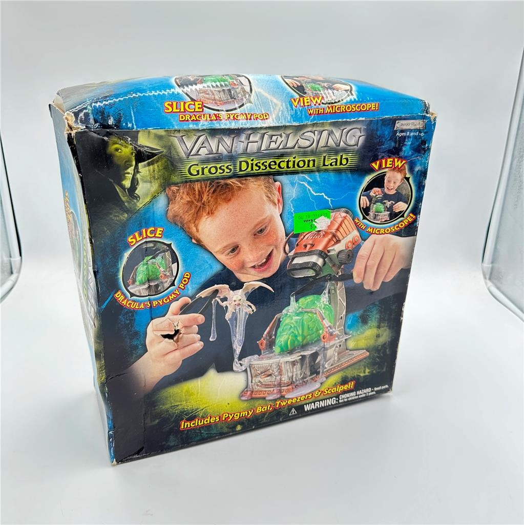 Vintage 2004 Jakks Pacific Van Helsing Gross Dissection Lab, New Open Box!