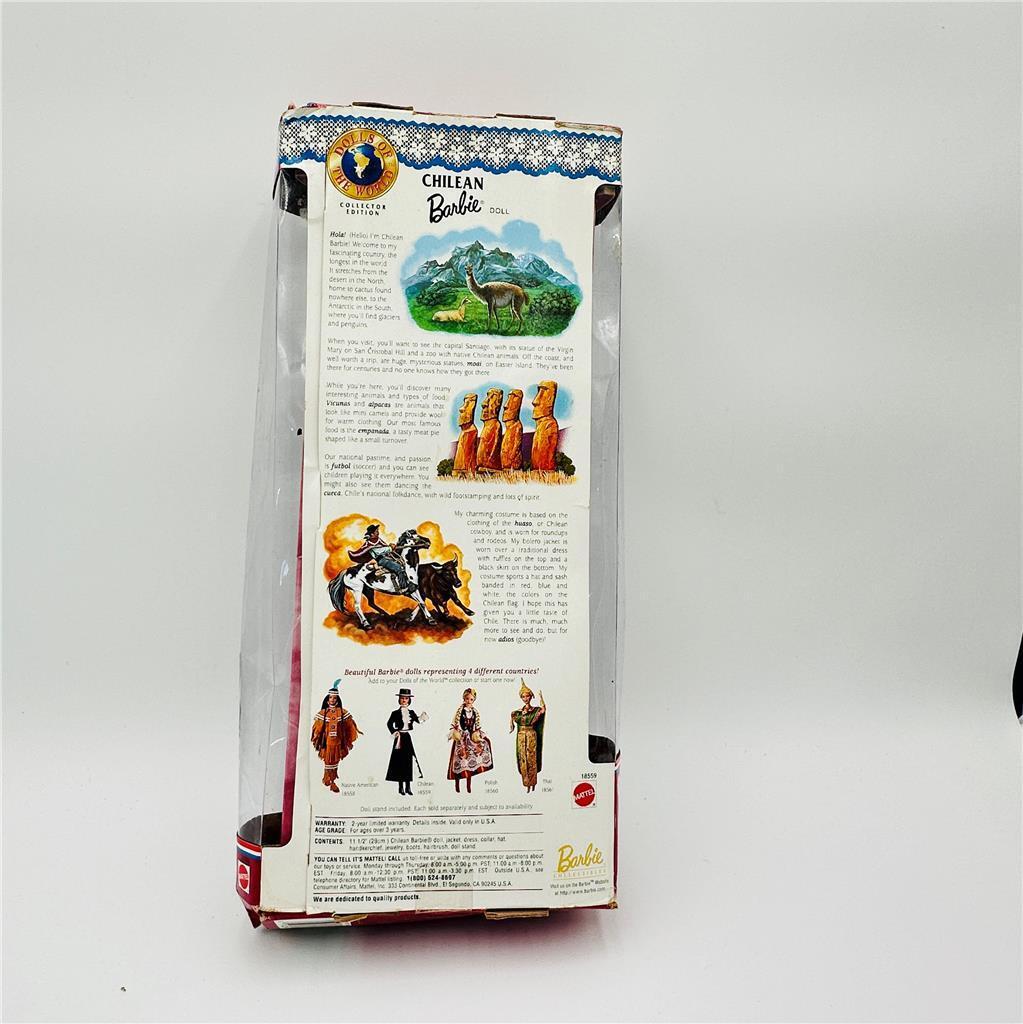 Chilean Barbie Doll Dolls of World #18559 Collector Edition