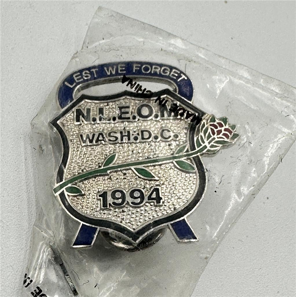 Lest We Forget Washington DC '94 National Law Enforcement Officers Memorial Pin