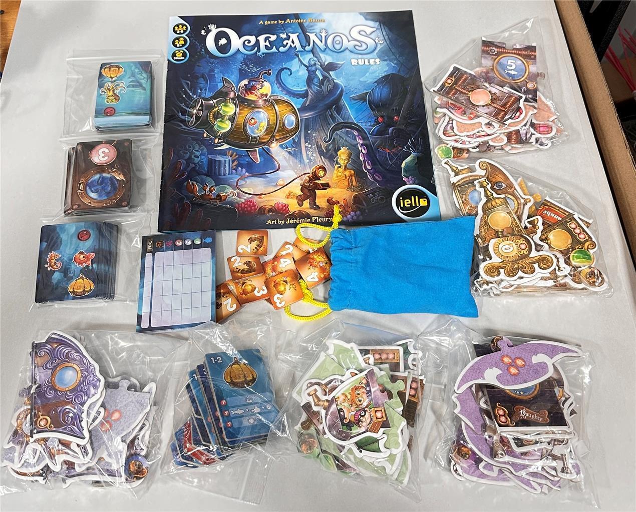 Oceanos Board Game by Antoine Bauza Iello Games - Complete