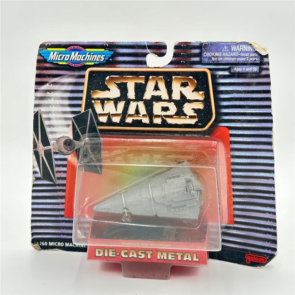 Star Wars Space Micro Machines (1997) Imperial Star Destroyer Die-Cast Metal Toy