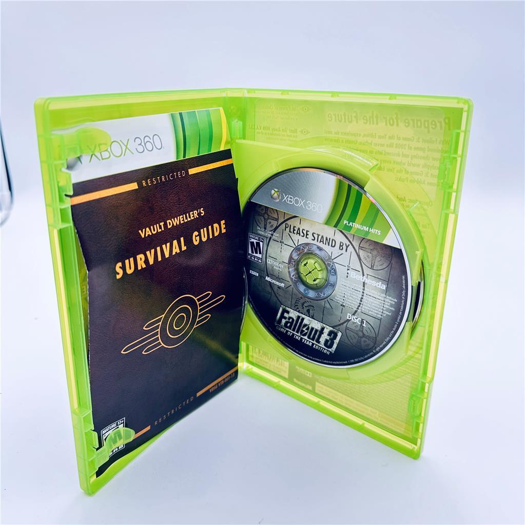 Fallout 3 - Game of the Year Edition (Microsoft Xbox 360, 2009) Compleate