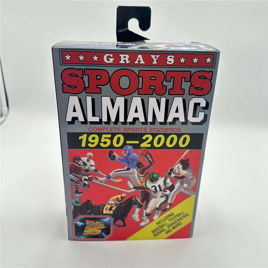NECA Back To The Future II Ultimate Biff Tannen Sports Almanac 35th