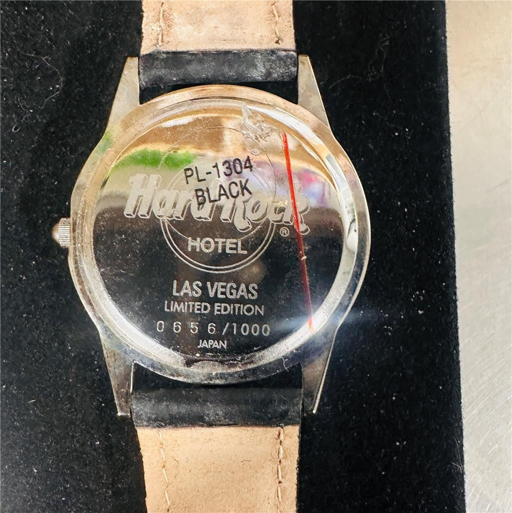 Vintage Hard Rock Hotel Las Vegas O.P.I Watch with Souvenir Box