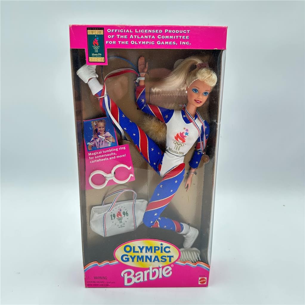 Barbie Olympic Gymnast 1996 Atlanta Games Doll Collectible Mattel Vintage 1995