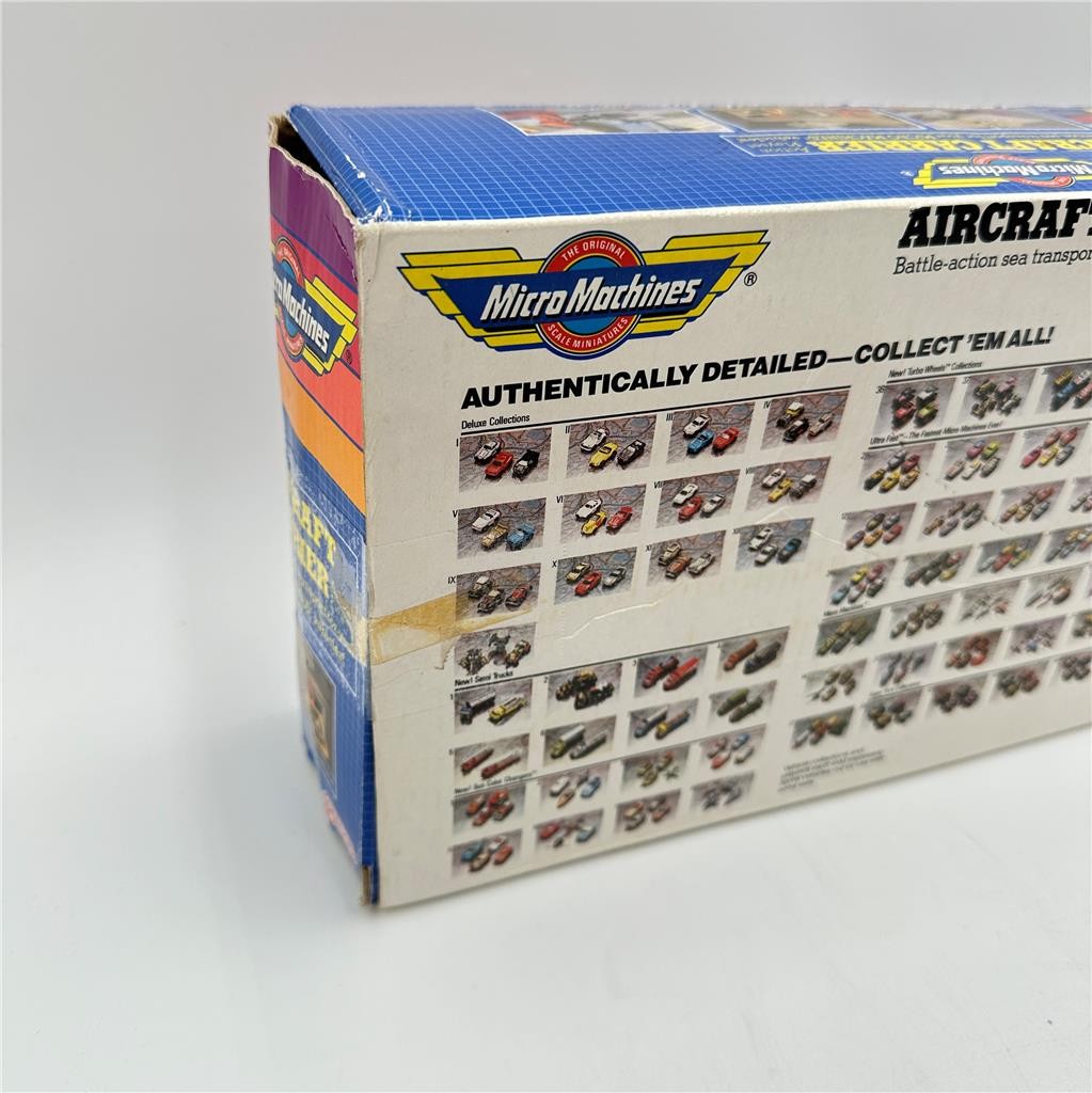 Vgt 1988 Micro Machines Aircraft Carrier Action Playset Galoob 6416  Incomplete