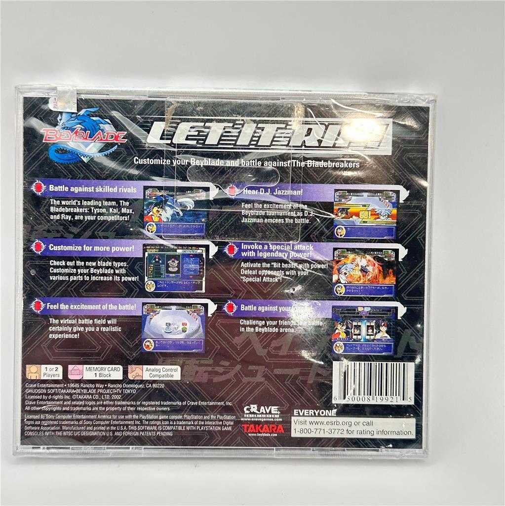 Beyblade (Sony PlayStation 1, 2002) SEALED CRACKED JEWEL CASE