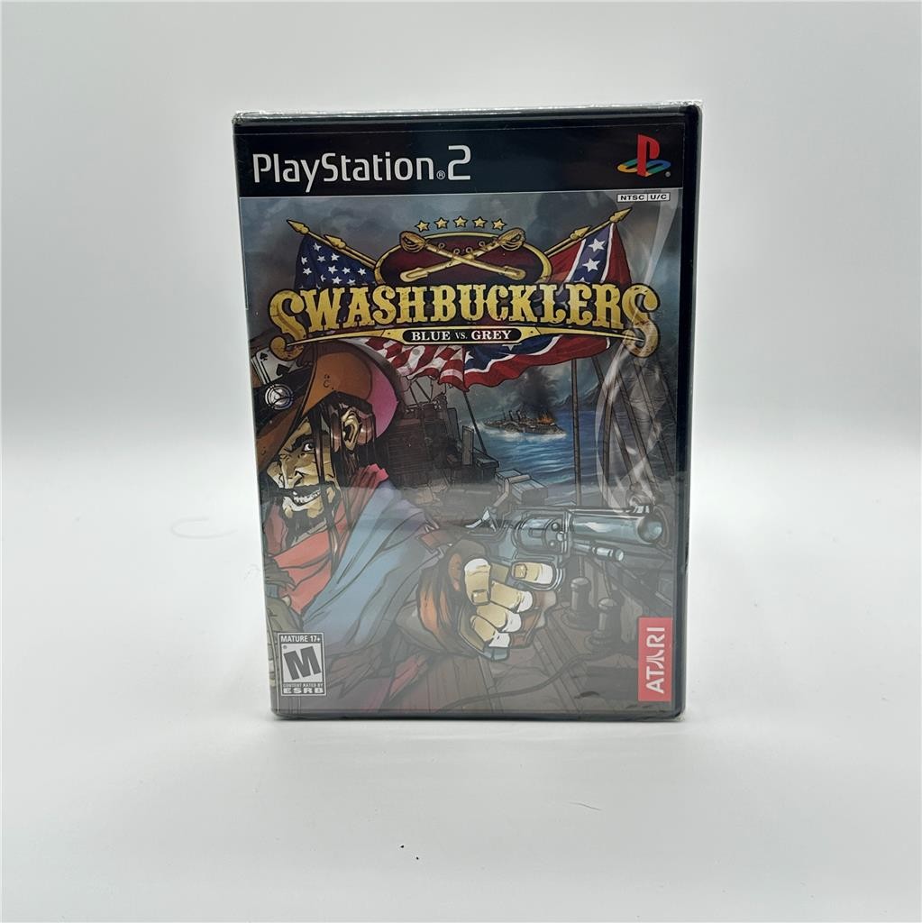 Swashbucklers: Blue vs. Grey Atari Sony Playstation 2 PS2 Brand New Sealed!