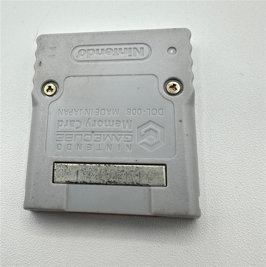Nintendo OEM GameCube Memory Card 59 Blocks Gray DOL-008