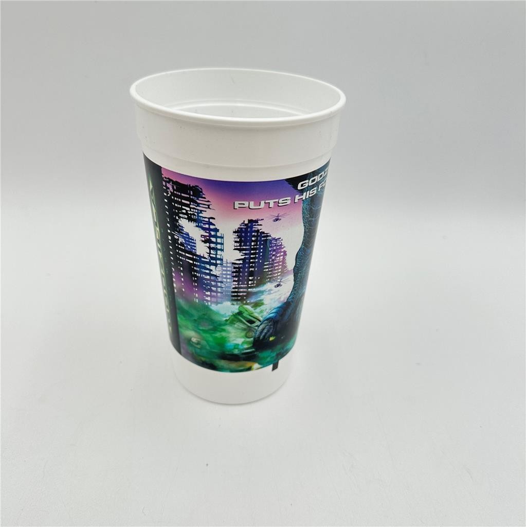 Vtg Taco-Bell Plastic Promotional Cup Godzilla The Movie