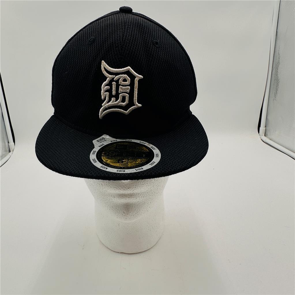 New Era Detroit Tigers MLB Team Classic Black 59FIFTY Fitted Kids Youth Hat Cap