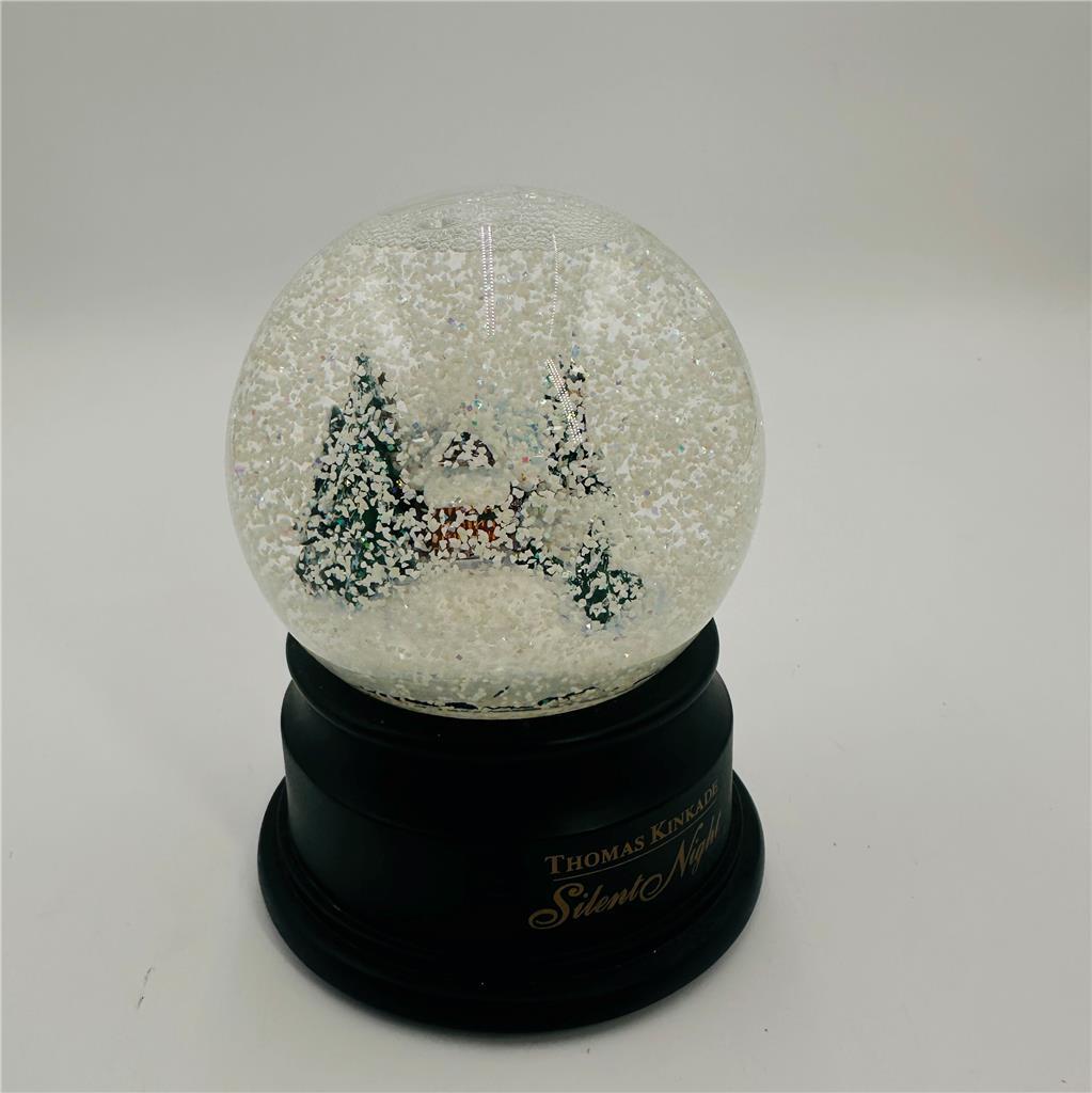 Thomas Kinkade Silent Night Snow Globe