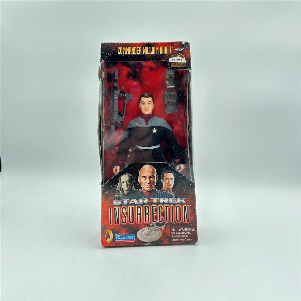 Playmates Star Trek Insurrection COMMANDER WILLIAM RIKER 9” Action Figure