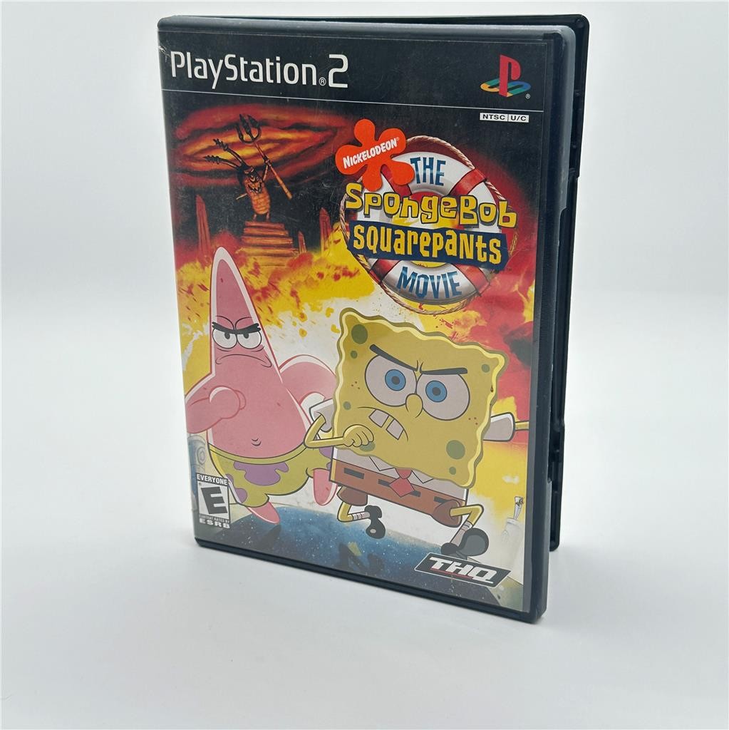 SpongeBob SquarePants Movie (Sony PlayStation 2) Complete w Manual and Magazine