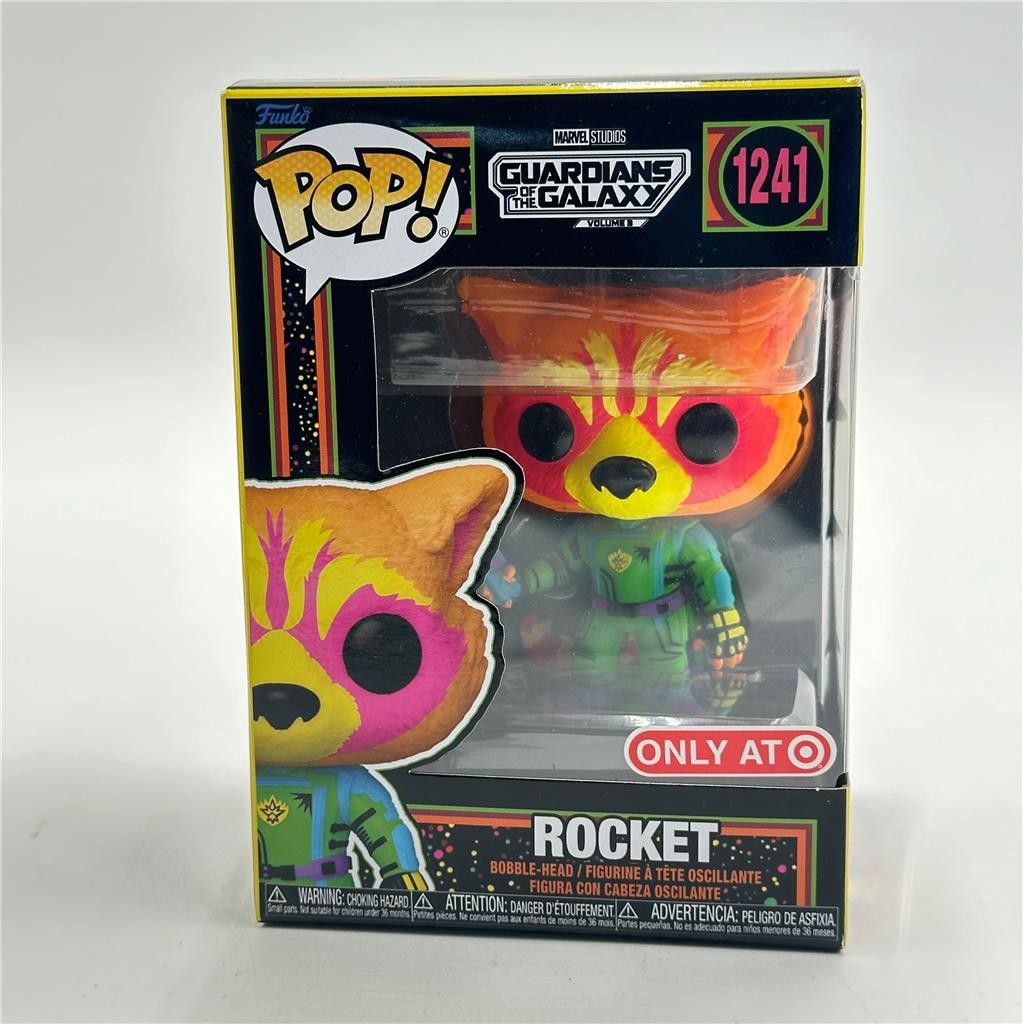Rocket Funko Pop #1241 Marvel Guardians Of The Galaxy Volume 3 Black Light