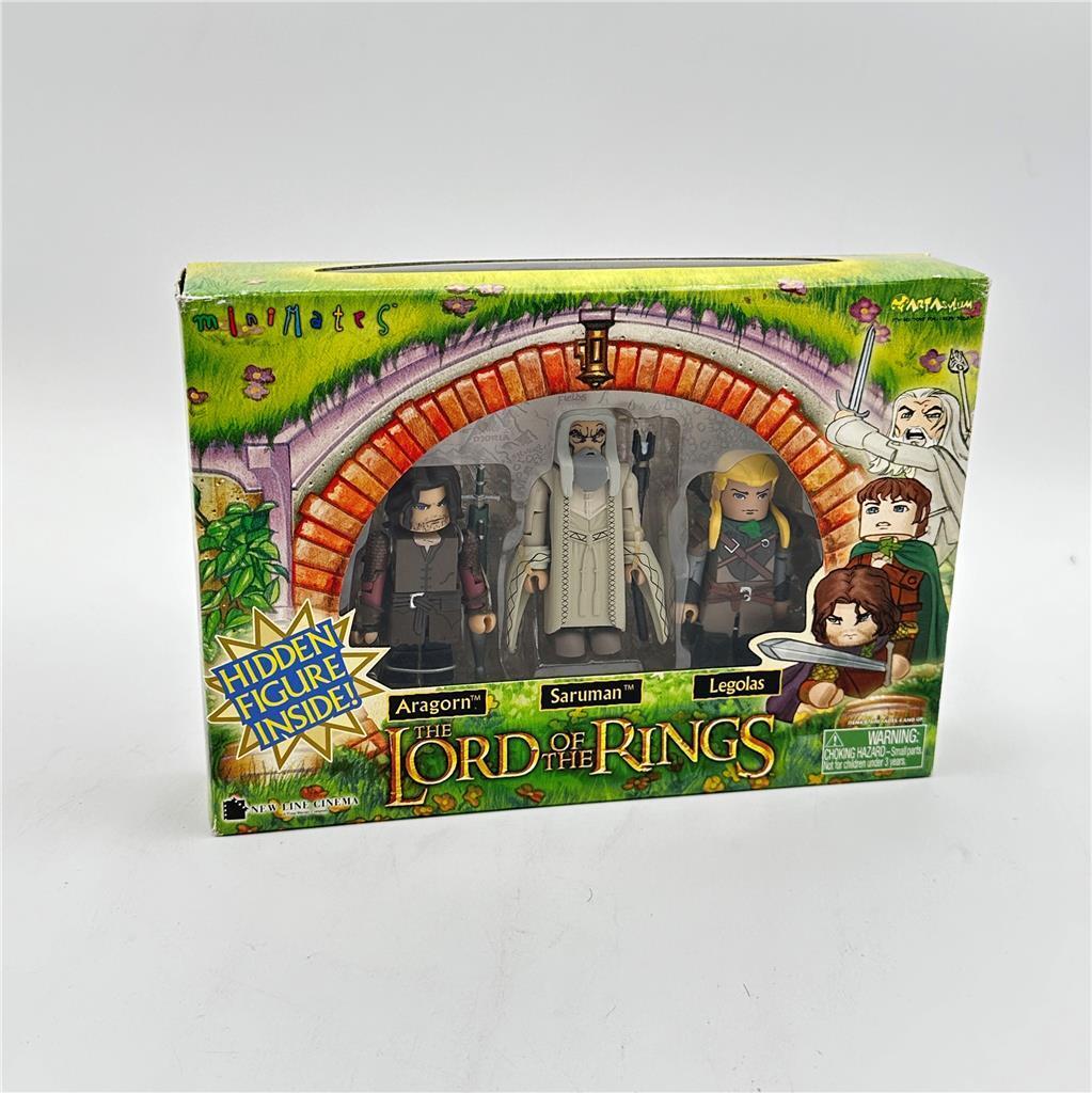 Lord of The Rings Minimates Aragorn, Saruman, Legolas