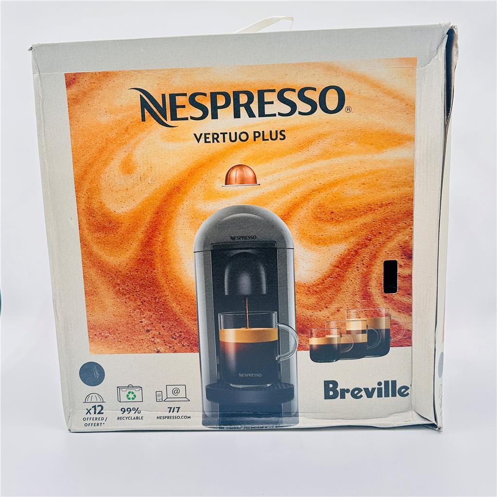 Nespresso Breville VertuoPlus Espresso Machine, Gray