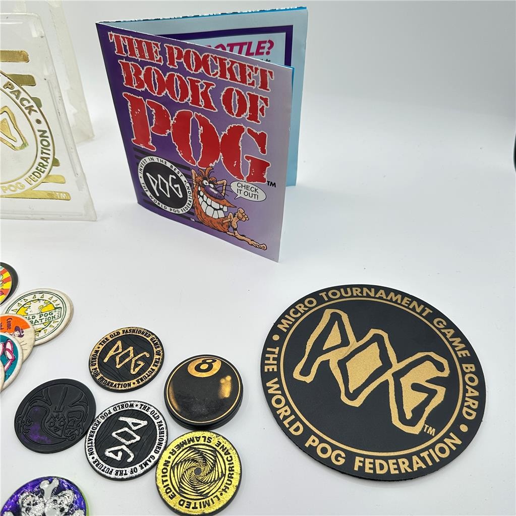 1990s World POG Federation Clear Plastic Micro Tournament Game Pack Storage Case