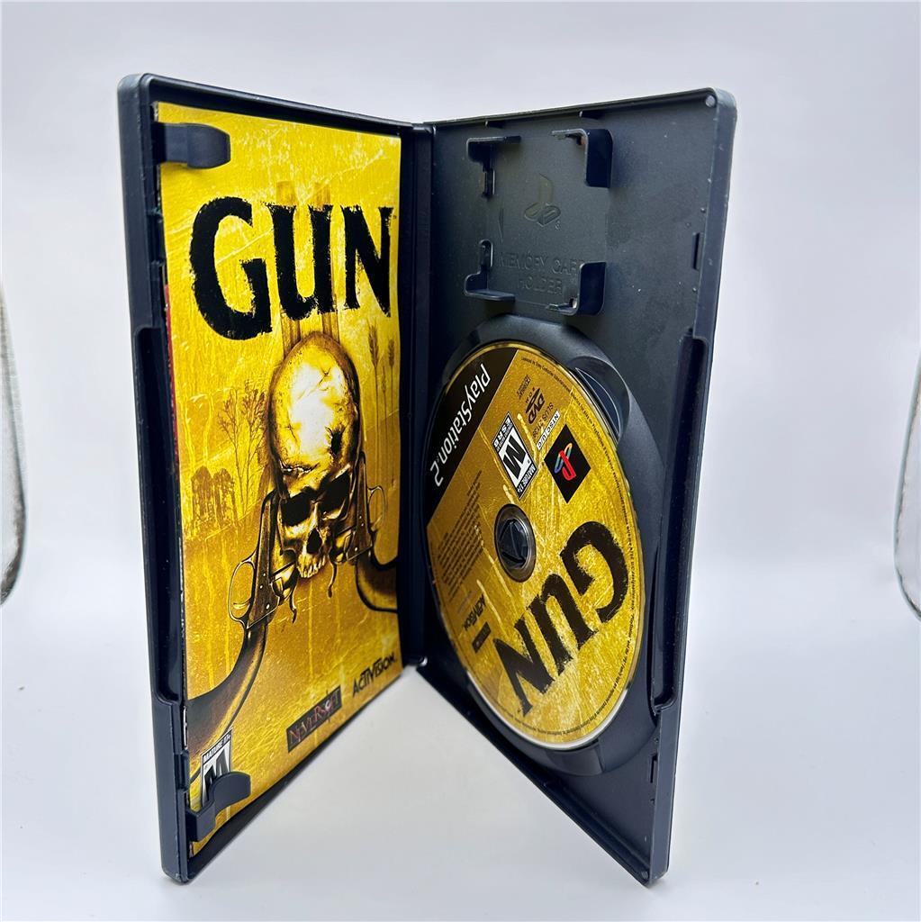 Gun (PlayStation 2 PS2) Complete CIB Black Label w/ Manual