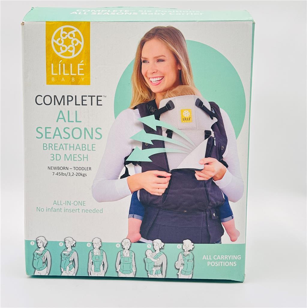 Lillebaby Complete Baby Carrier All Seasons in Stone 100 Cotton 3 D Mesh