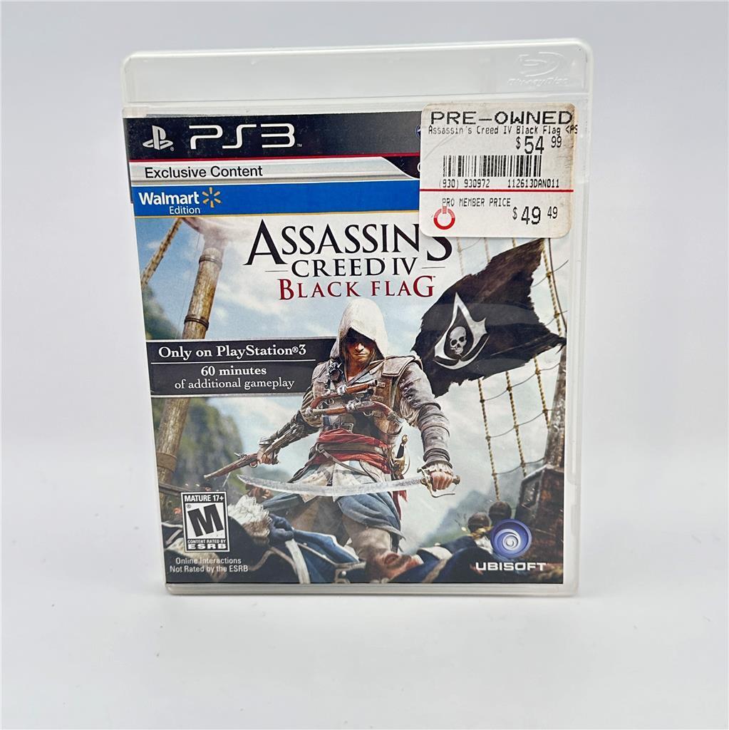 Assassin's Creed IV: Black Flag -- Walmart Edition (Sony PlayStation 3, 2013)