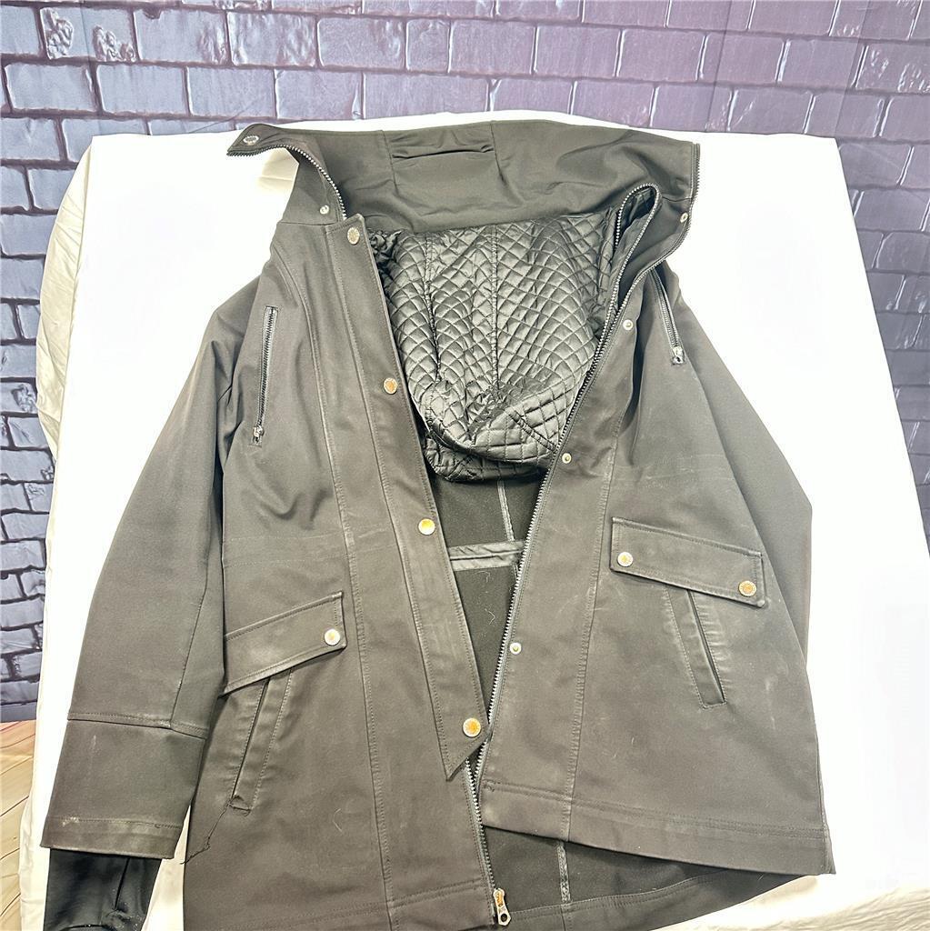 Nautica Black  Jacket with Hood  Womens L