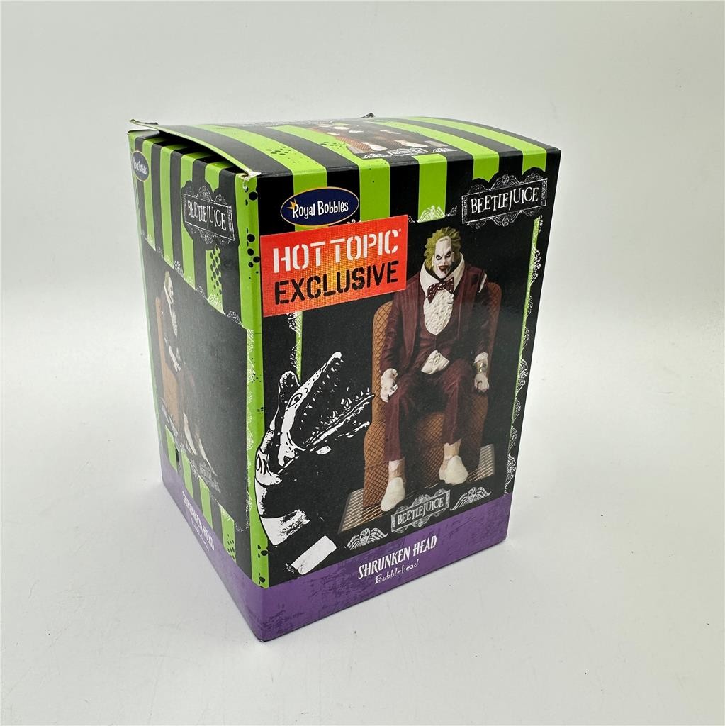 Royal Bobbles Bettlejuice Bobblehead Shrunken Head Figure Hot Topic Exclusive