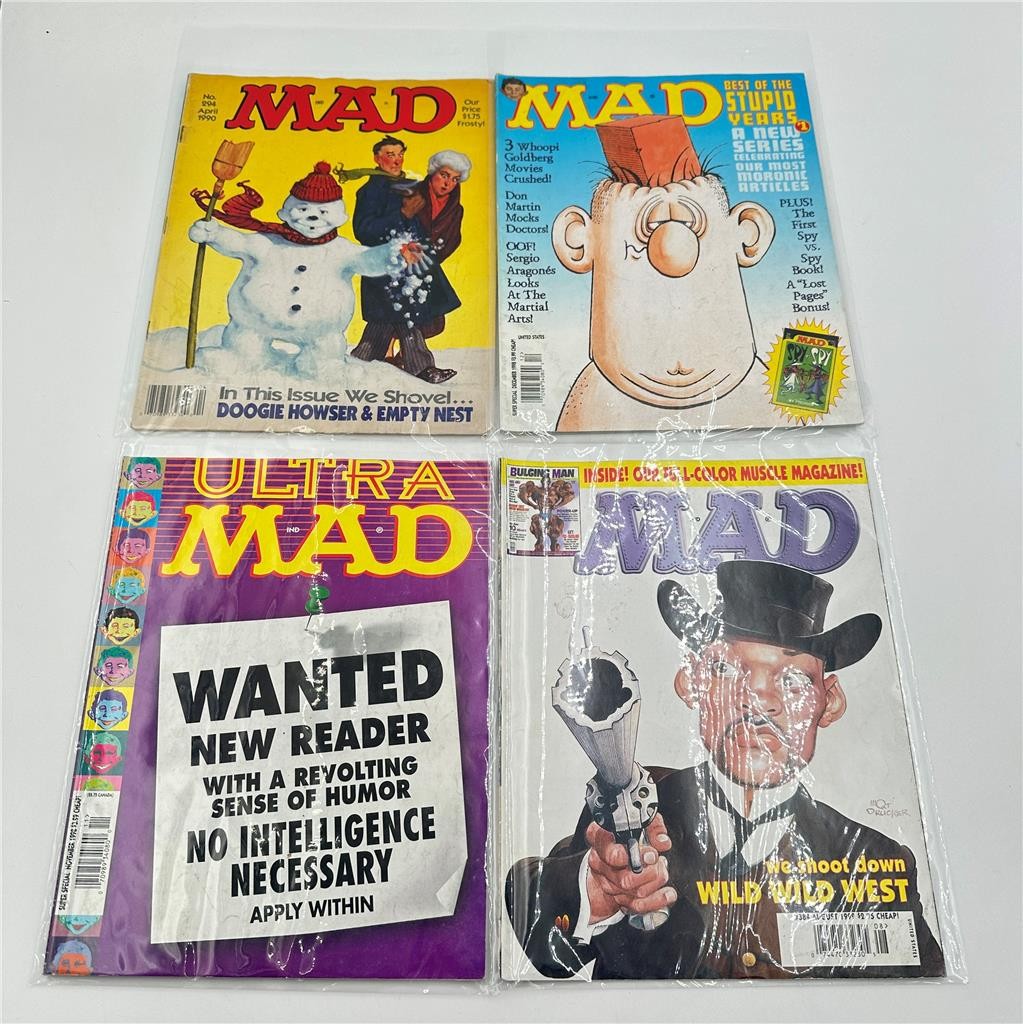 Lot of  4 Mad Magazines from 90s