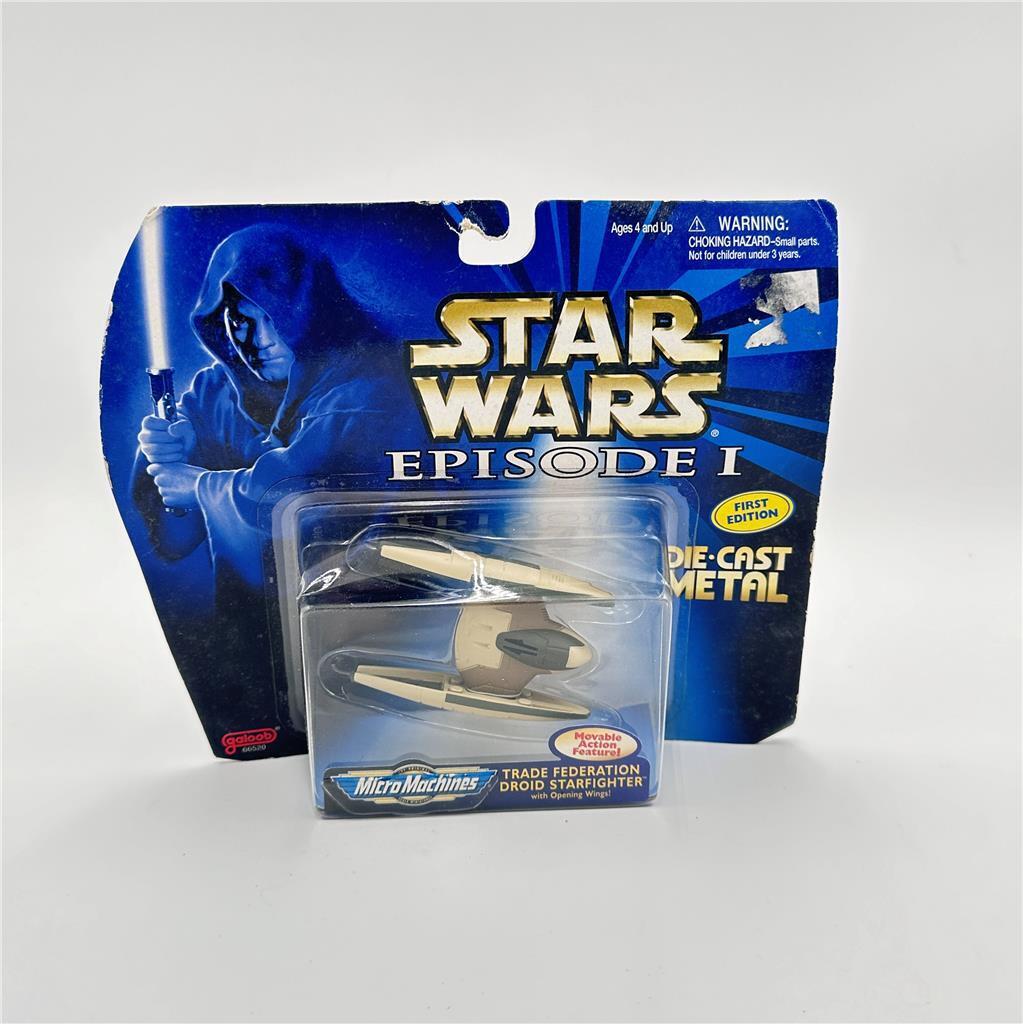 1998 Micro Machines Star Wars Episode I Trade Federation Droid Starfight