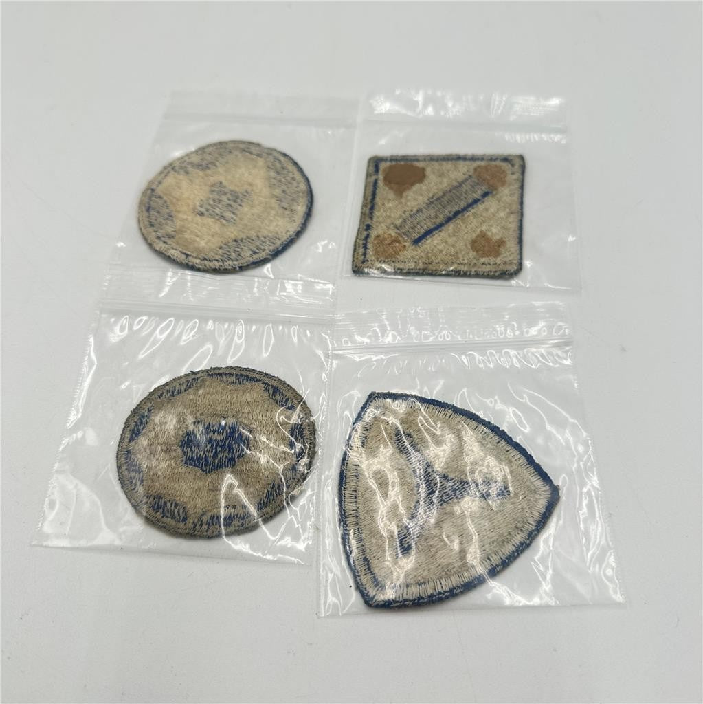 Lot of 4 World War II WW2 Army Sevice Patches