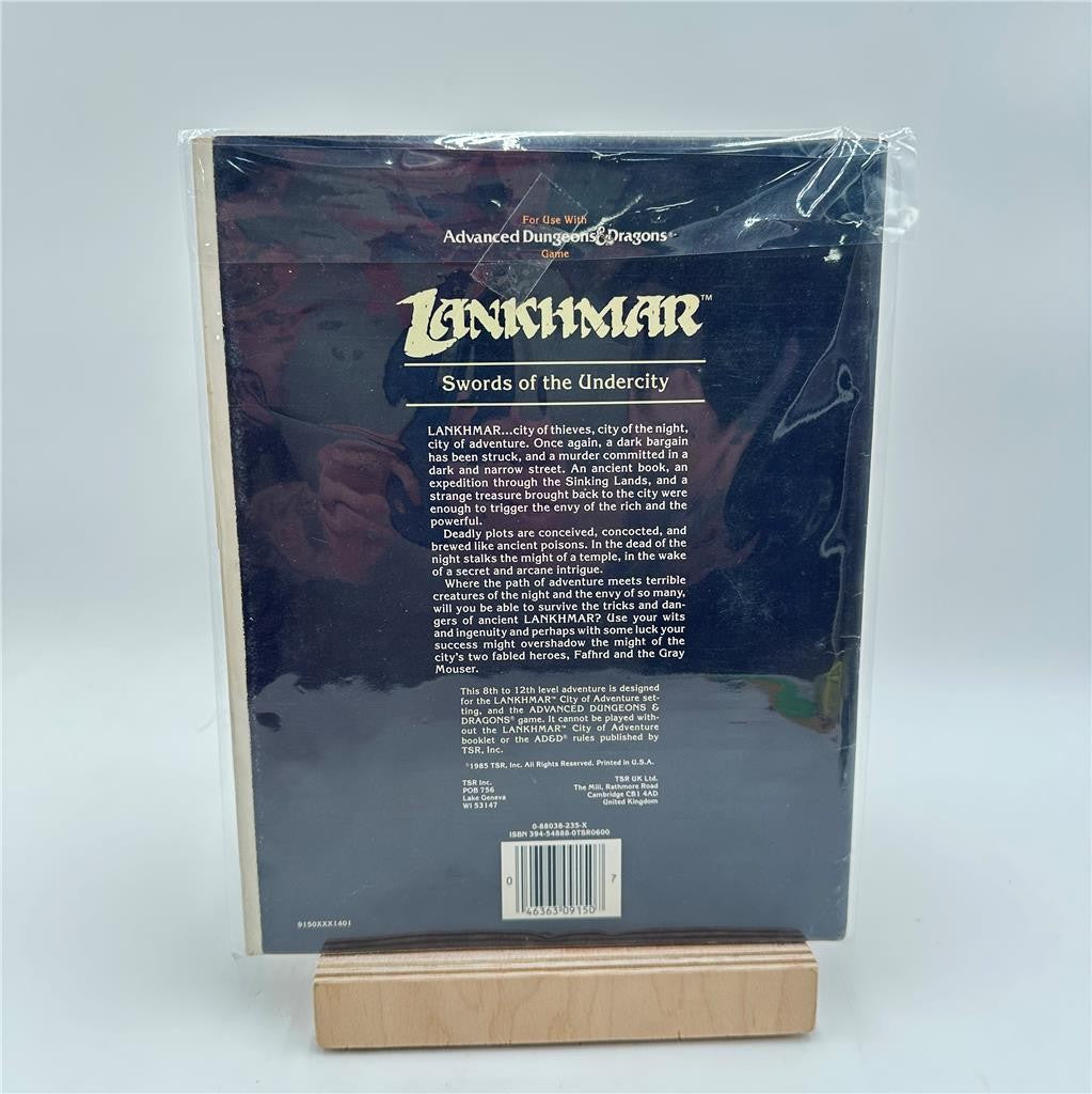 1985 Advanced Dungeons & Dragons TSR Lankhmar Swords of the Undercity 9150