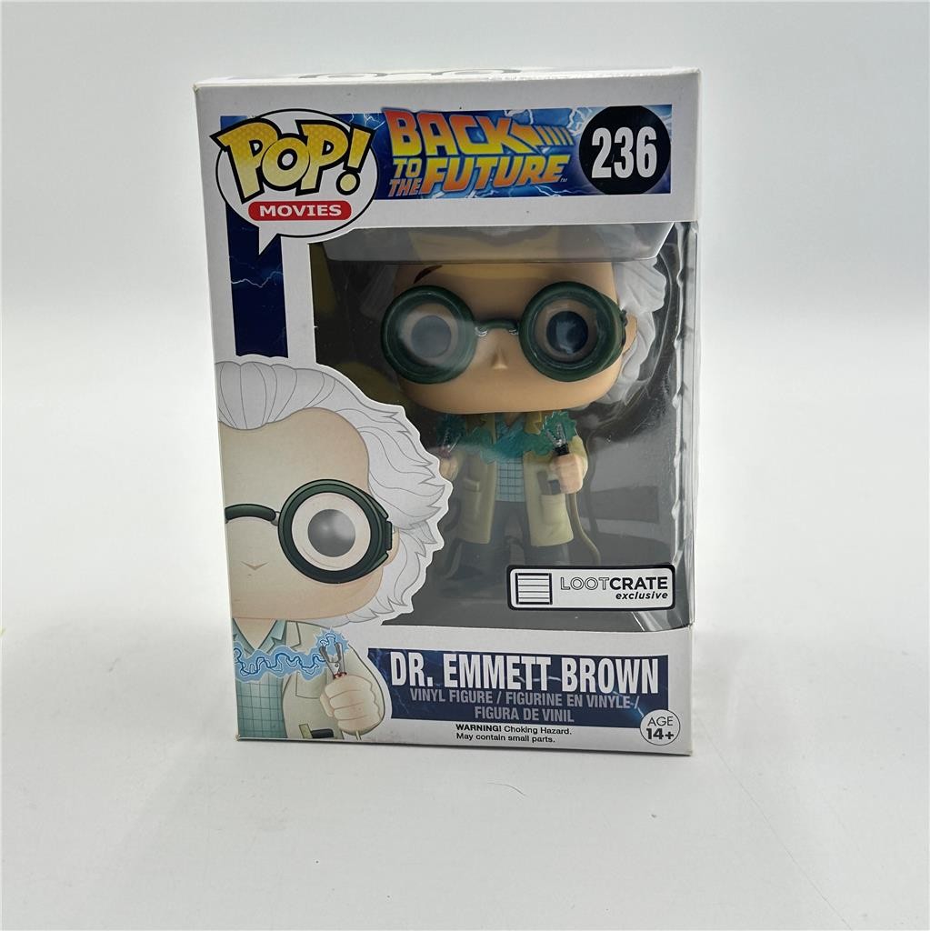 Funko Pop! Vinyl: Back to the Future Dr. Emmett Brown (Lightning) Loot Crate 236