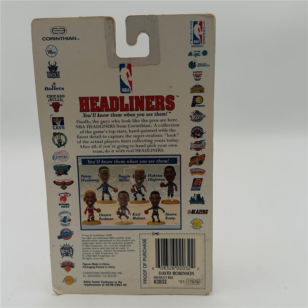 New NIB 1996 NBA Headliners - David Robinson San Antonio Spurs Figure Basketball