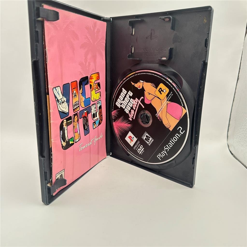 Grand Theft Auto: Vice City (Sony PlayStation 2, 2002) CIB with poster