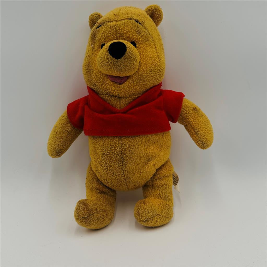 Vintage Winnie The Pooh Baby Soft Toy Rattle 11” Plush Mattel Fisher Price