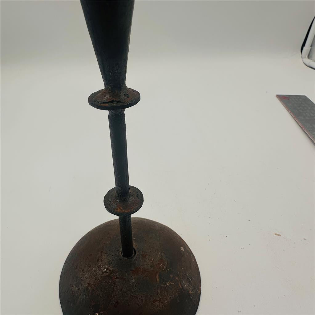 Rustic Metal Taper Candle Stick Holders (2)