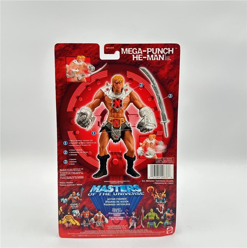 Mega Punch He-Man Masters Of The Universe MOTU 2003 Mattel