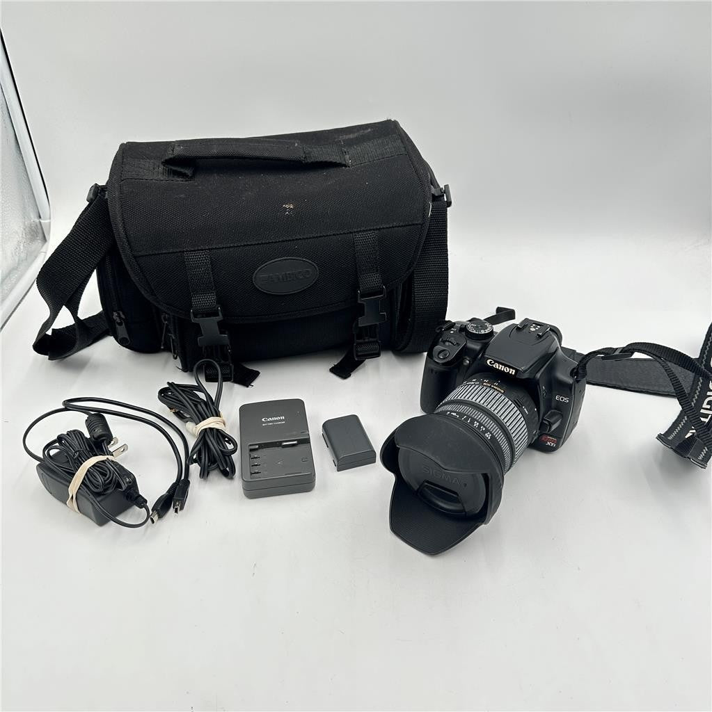 Canon EOS Rebel XTI Digital Camera w/ Sigma DC 17-70mm 1:2.8-4.5 Lens untested