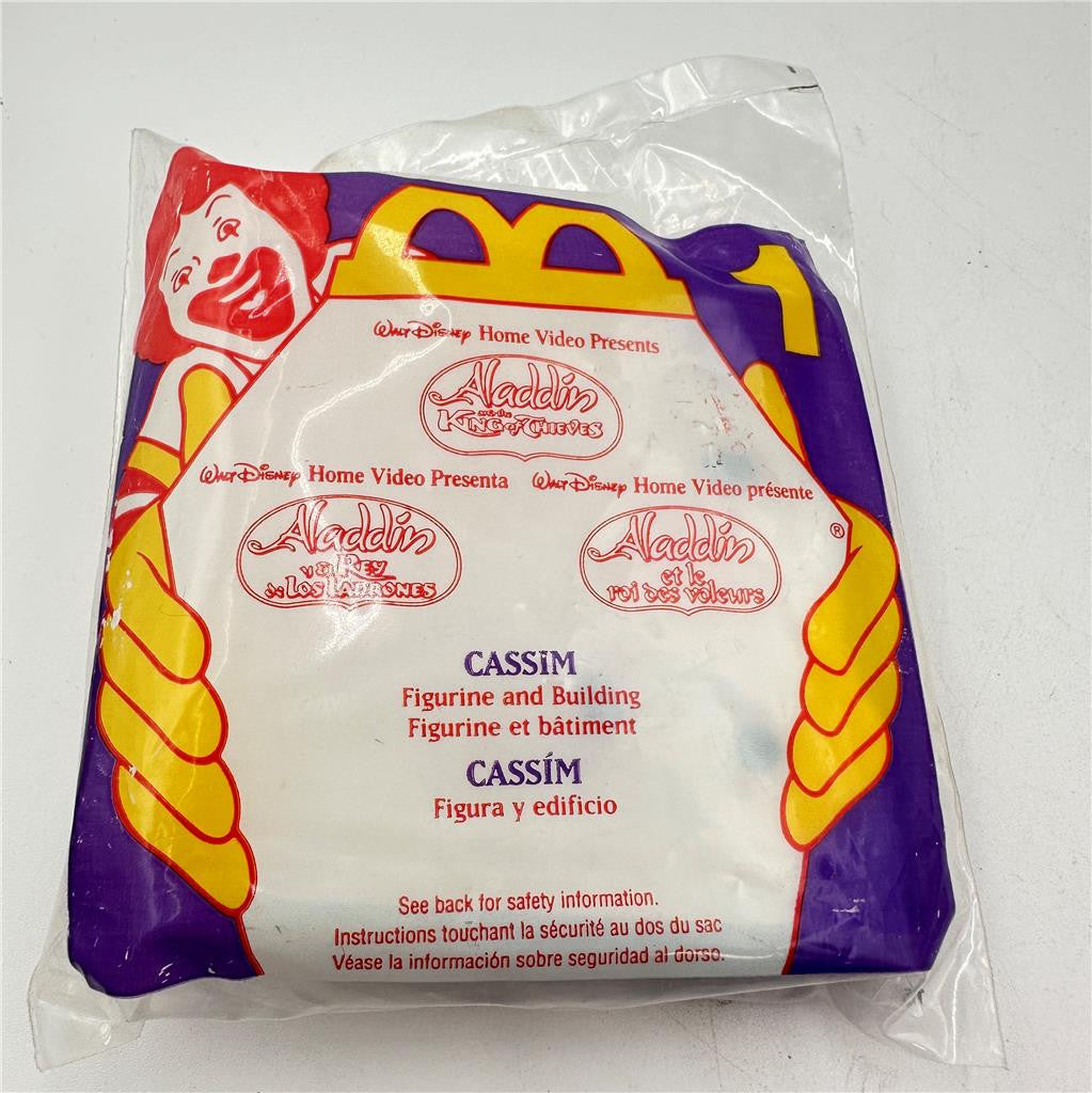 1996 McDonald's Aladdin and the King of Thieves Cassim Sealed Toy