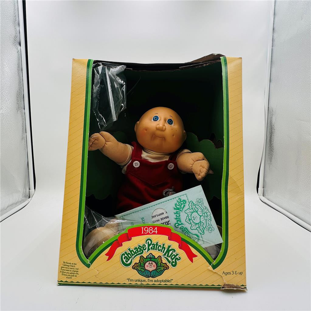 Vintage 1984 Coleco Cabbage Patch Baby Boy With Box and Birth  Certificate