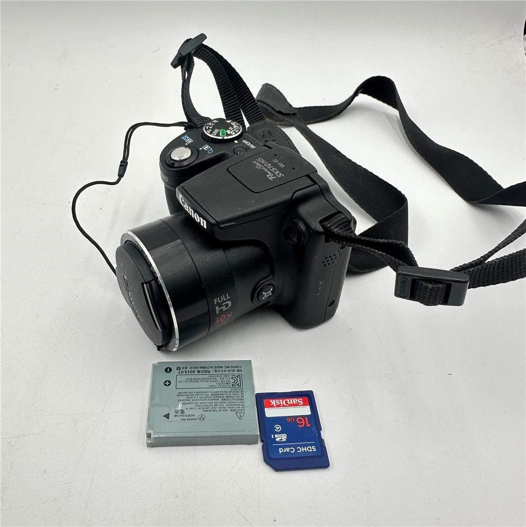 Canon PowerShot SX510 HS w/ Memory Card and Battery Untested