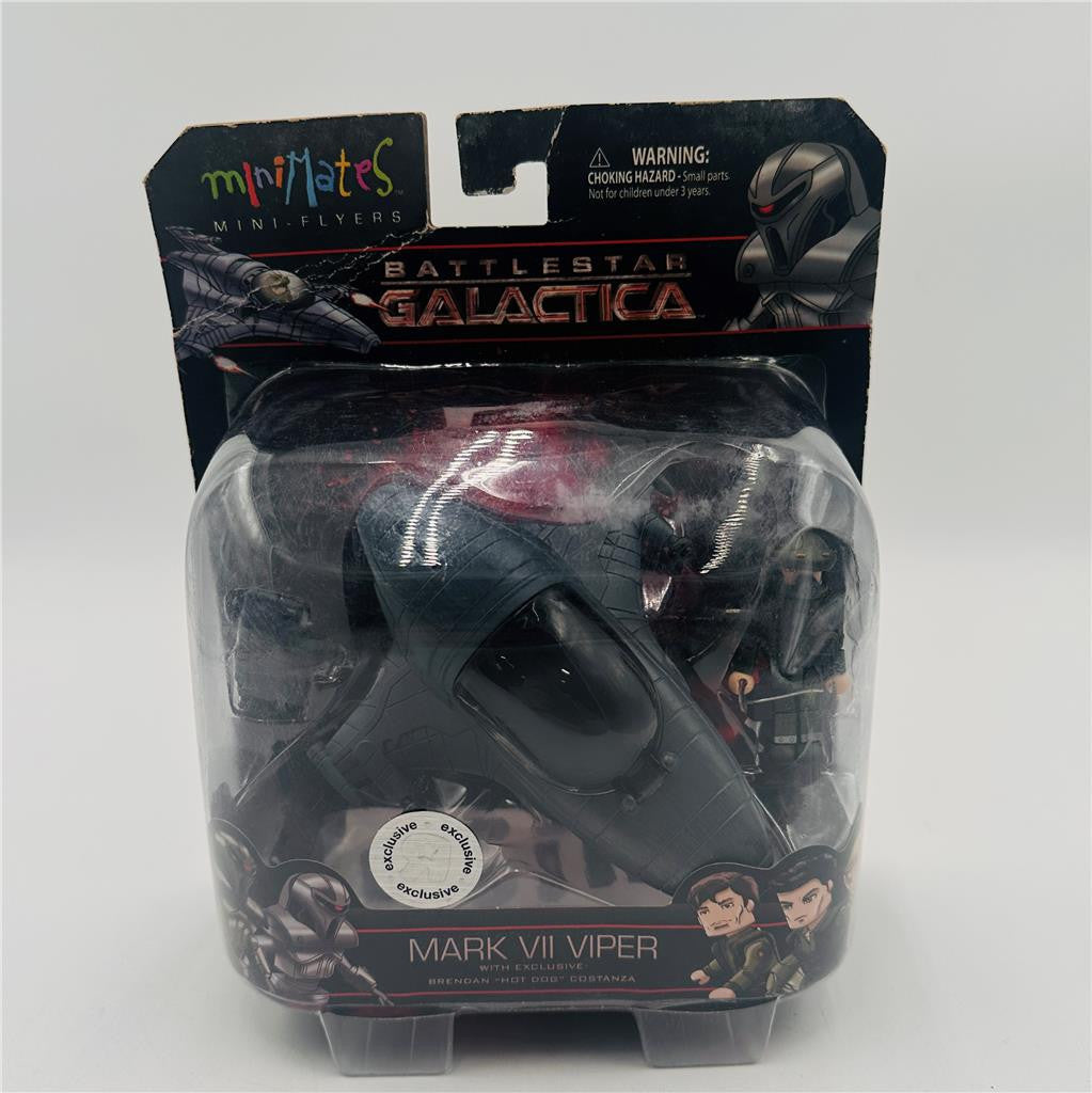 Minimates Battlestar Galactica Mark VII Viper with Exclusive Brendan Hot Dog Co