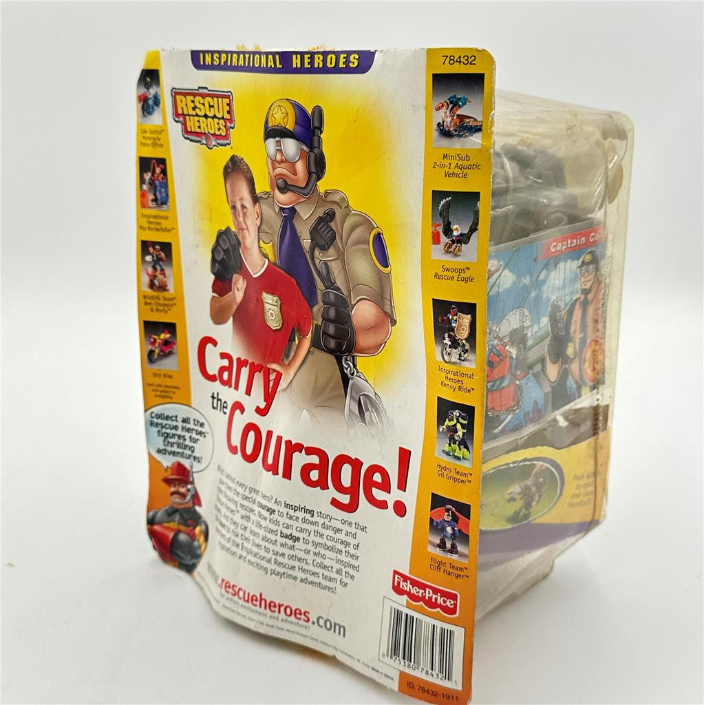 Fisher-Price Rescue Heroes Inspirational Heroes Captain Cuffs NIB
