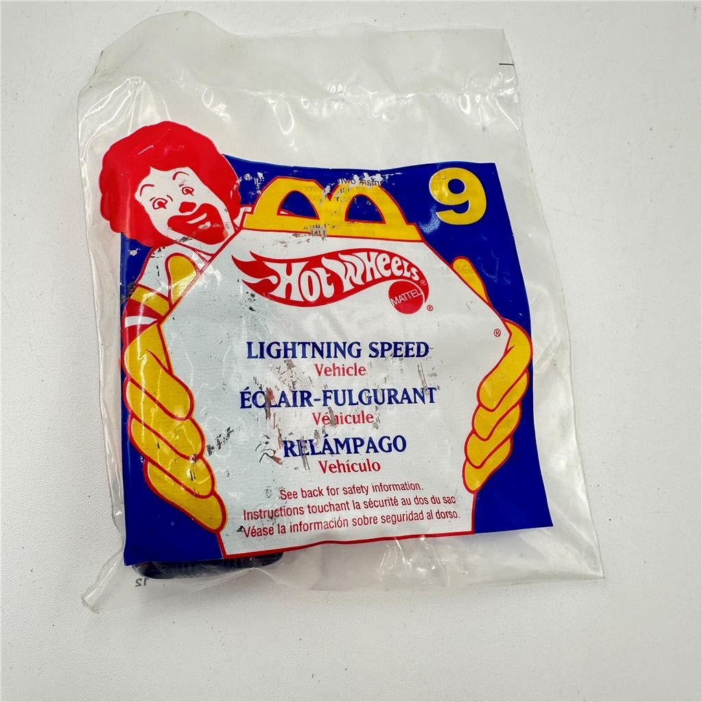 1994 McDonald's Hot Wheels Sealed Toy Lighting Speed