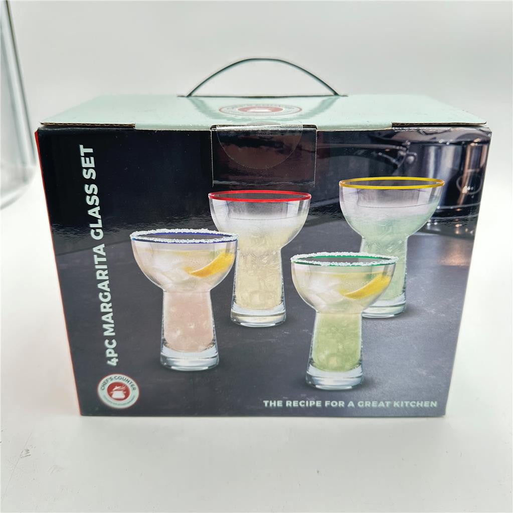 Chef's Counter Margarita Glass Set NEW