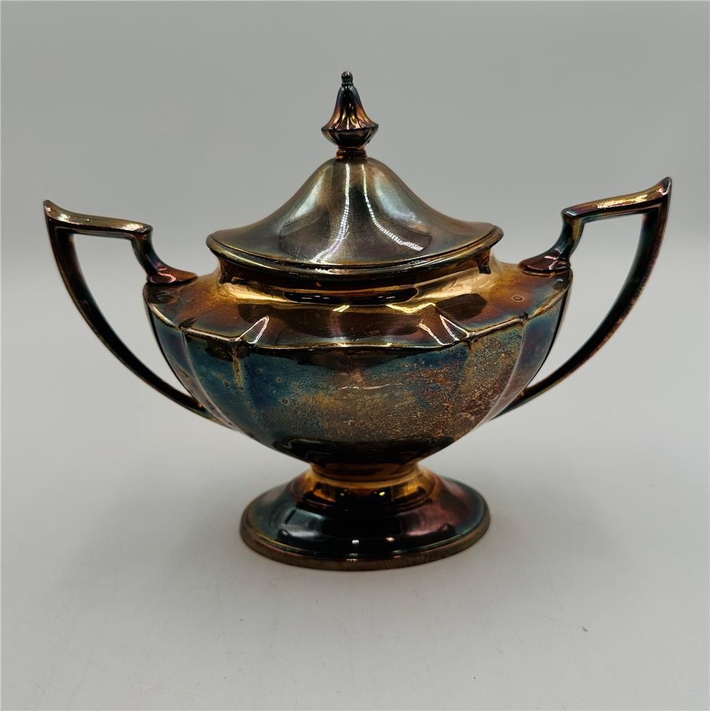 4 Pc MERIDEN S.P International S.CO Company 2406 Silverplate COFFEE /TEA Set