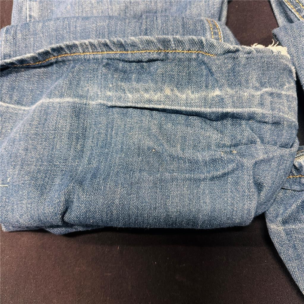 Aoki Made in the USA Women’s Flare Leg Dark Blue Denim Jeans (sz 30) See Descipt